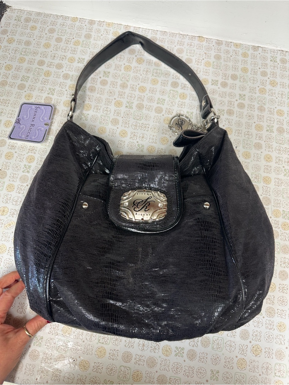 Sienna Ricchi Black Shoulder Bag